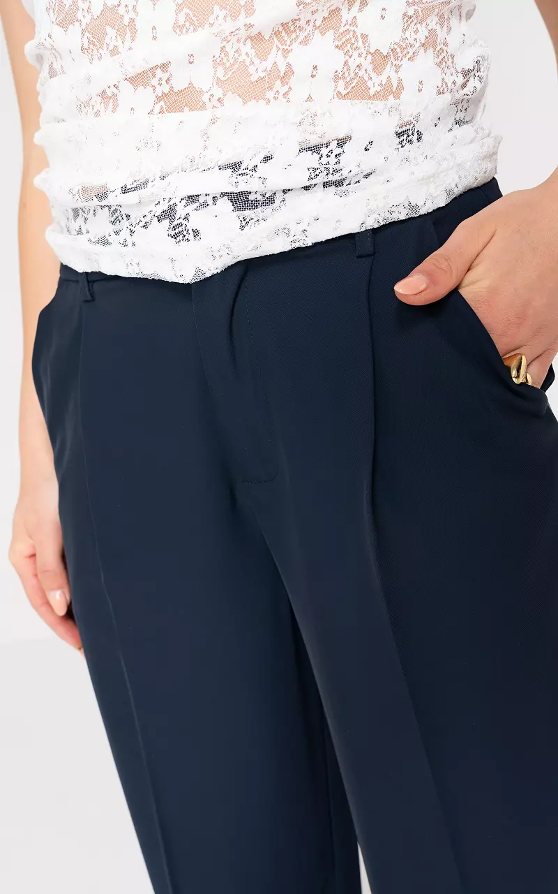 Straight fit trousers Dark Blue