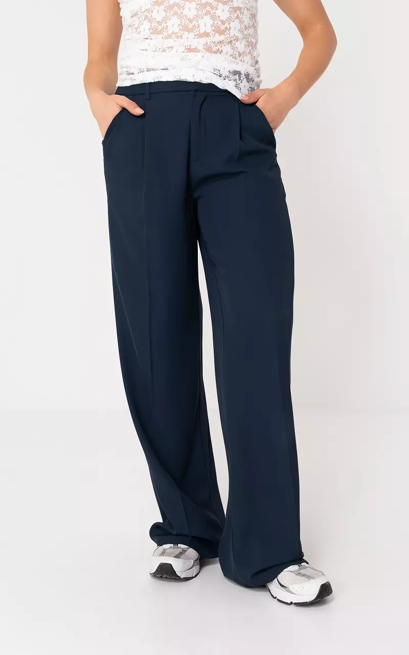 Straight fit trousers Dark Blue
