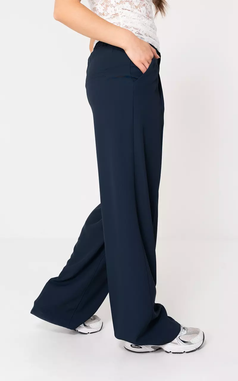 Straight fit trousers Dark Blue