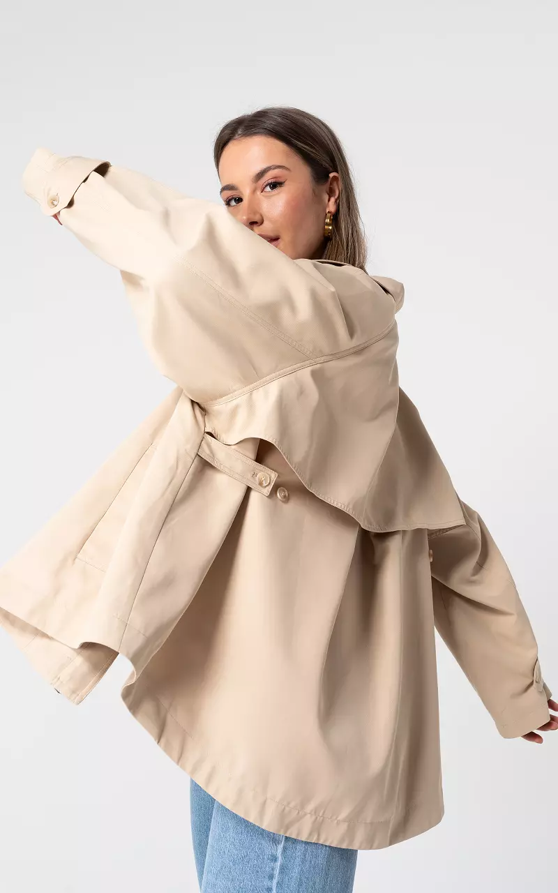 Short trench coat Beige