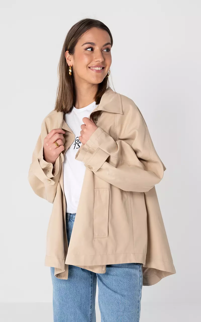 Short trench coat Beige
