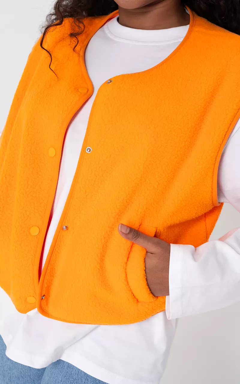 Teddy gilet Oranje