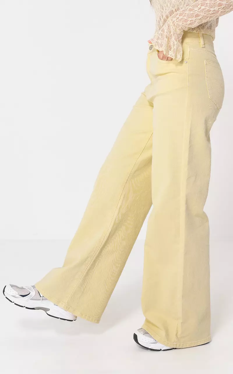 Wide leg jeans Yellow