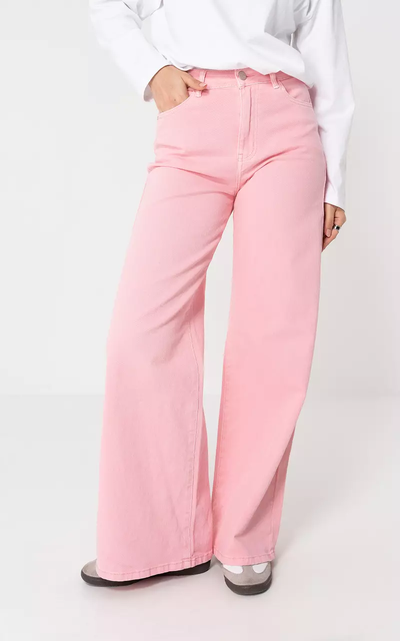Wide leg jeans Pink