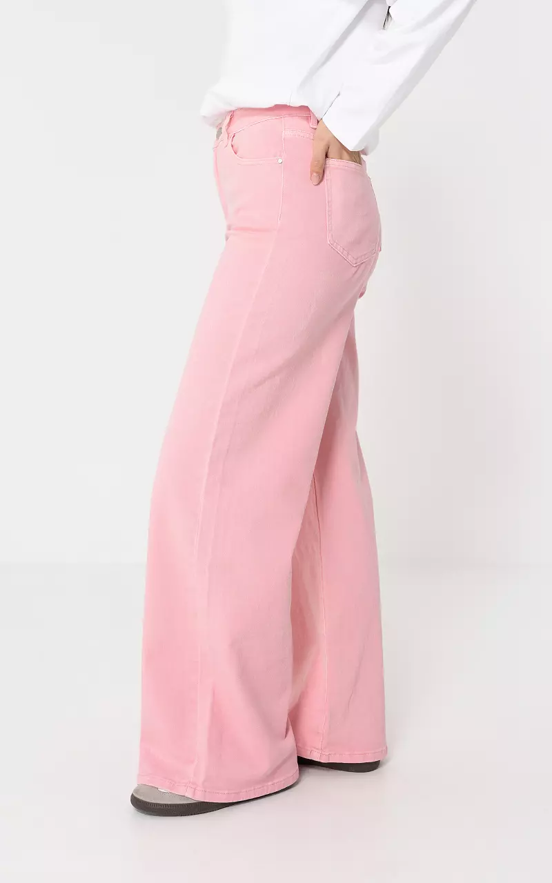Wide leg jeans Pink