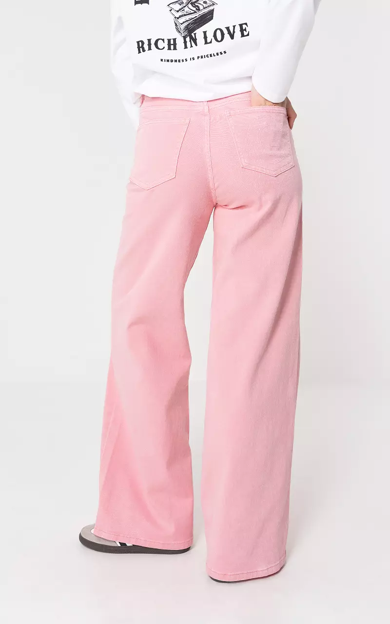 Wide leg jeans Pink