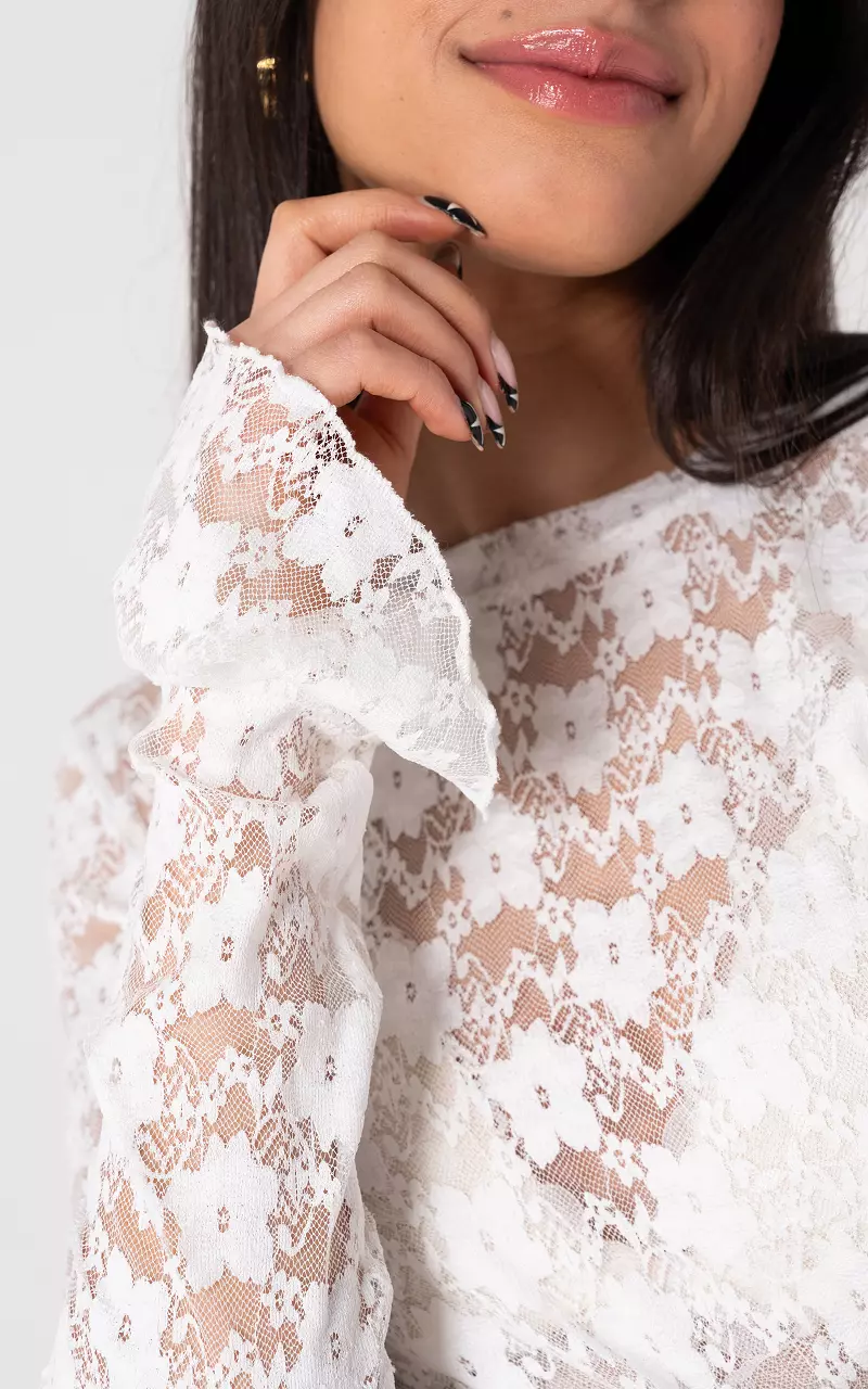 Lace top White