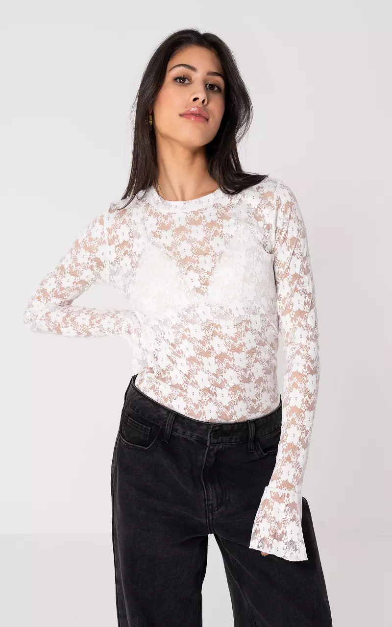 Lace top White