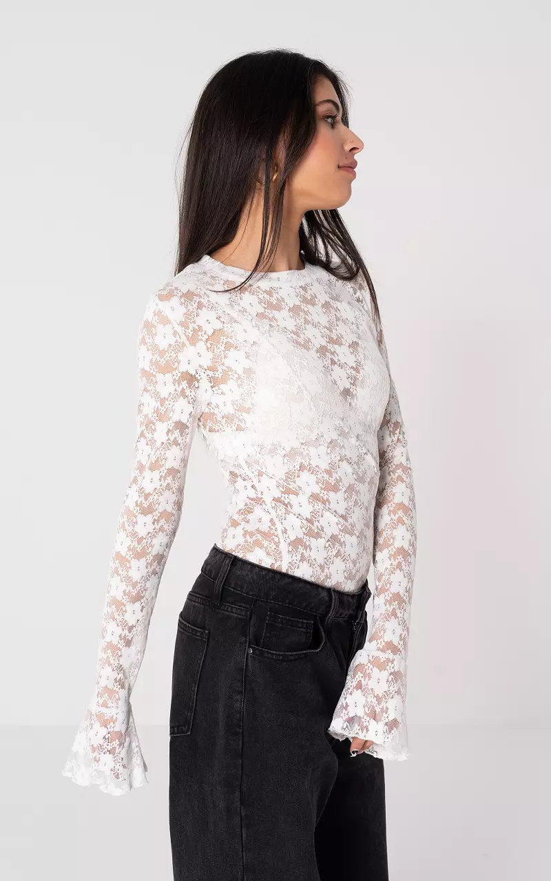 Lace top White