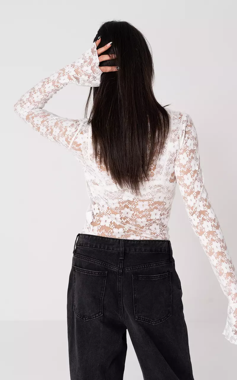 Lace top White