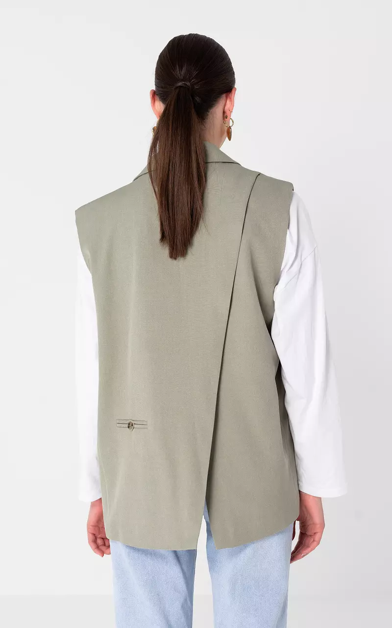 Oversized gilet Kaki