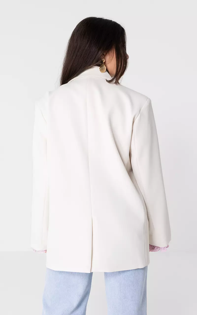 Oversized blazer Creme