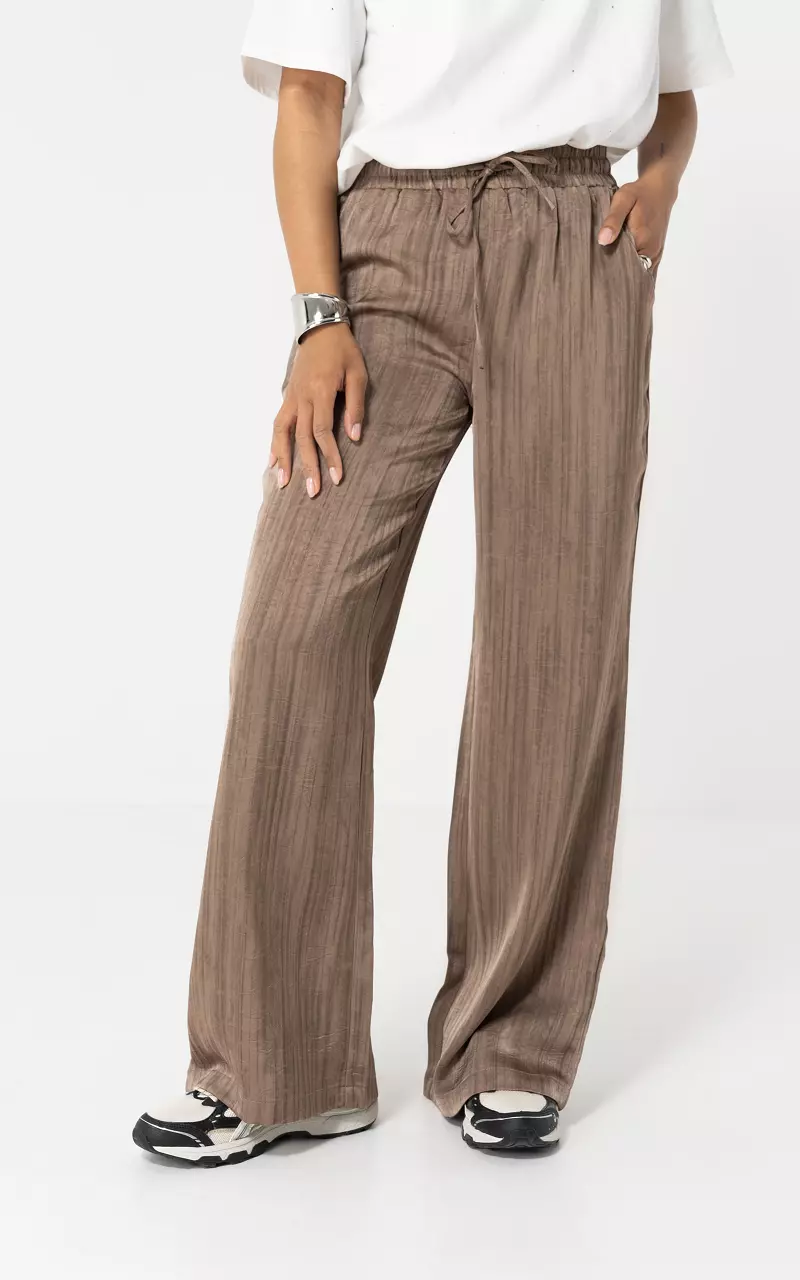 Trousers with side pockets Taupe