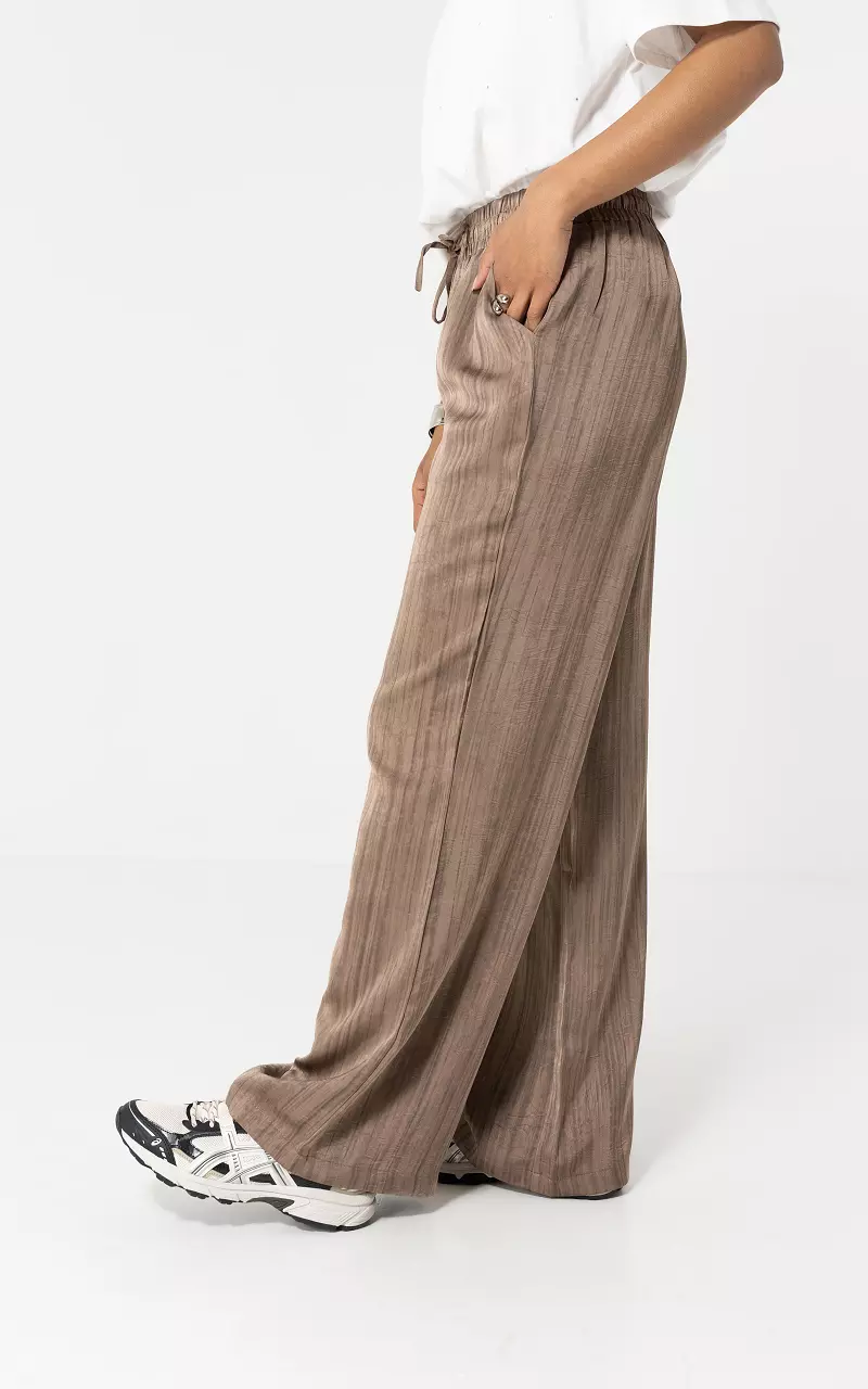 Trousers with side pockets Taupe