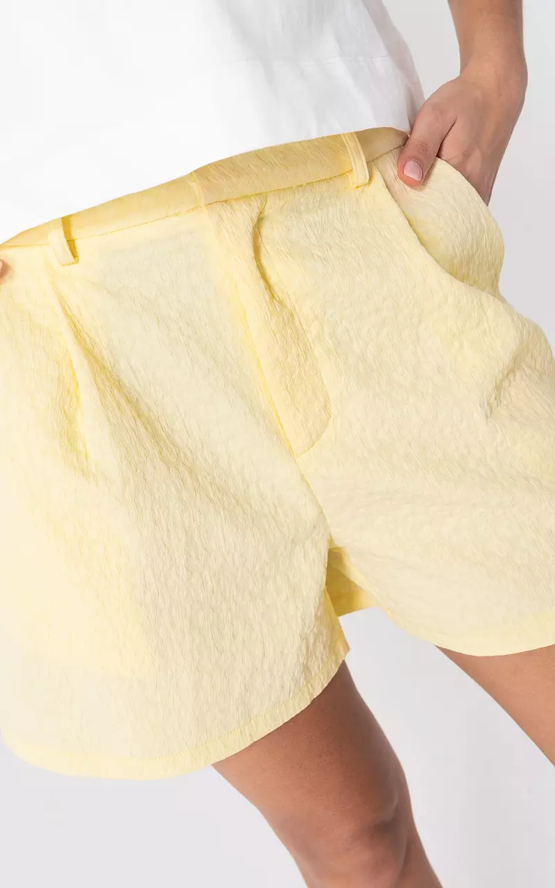 Paperbag short Lichtgeel