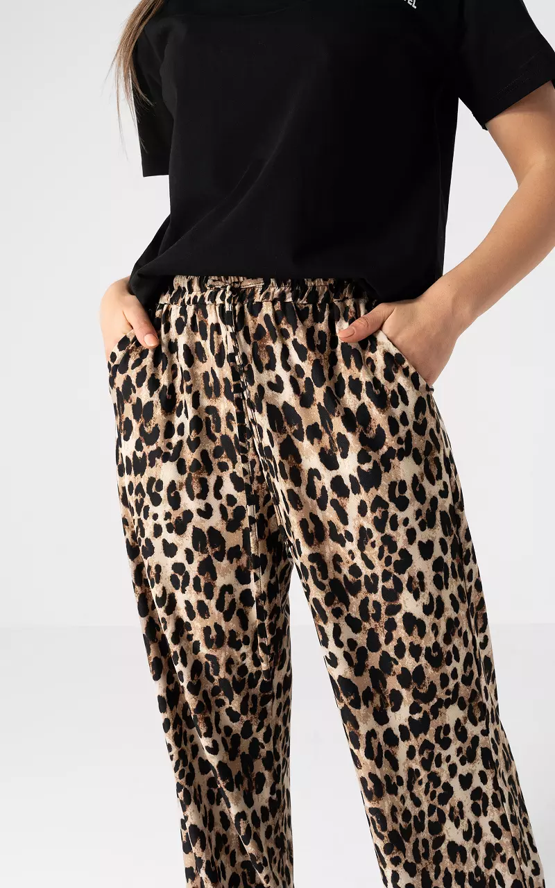 Hose mit Leo-Print Leopard