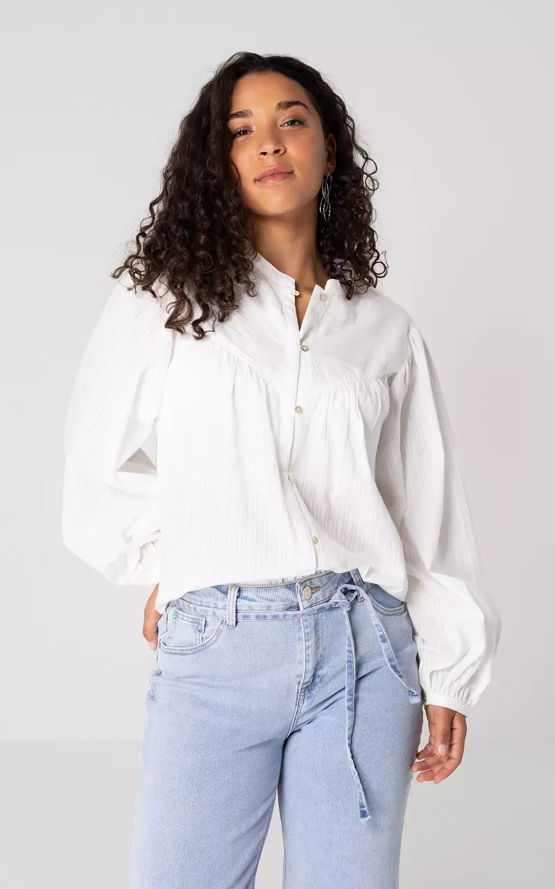 Loose-fit blouse White