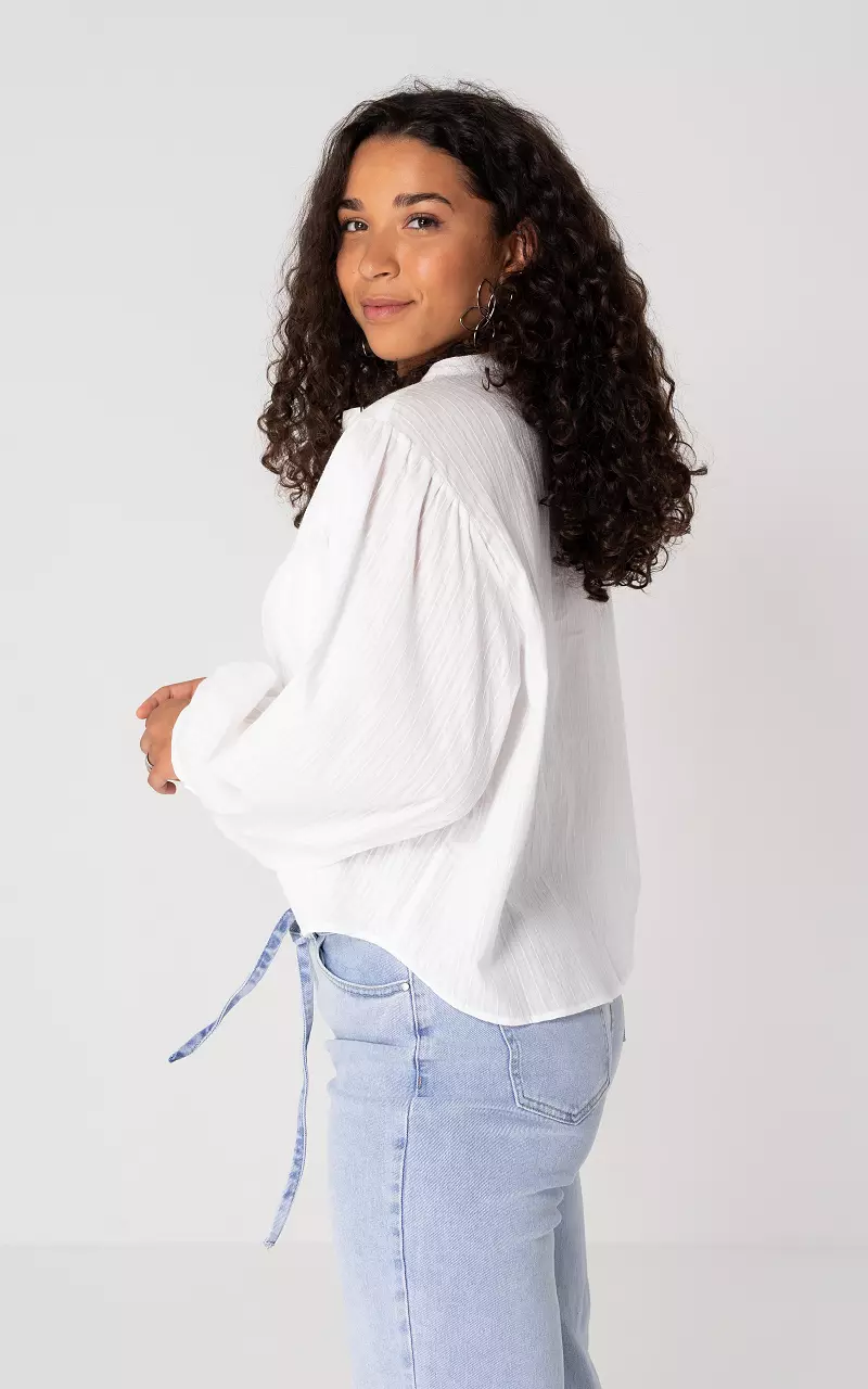 Loose-fit blouse White