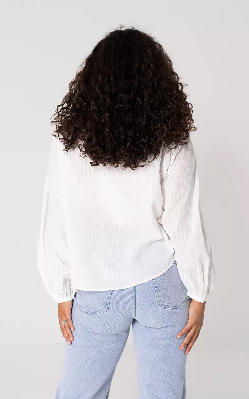 Loose-fit blouse White