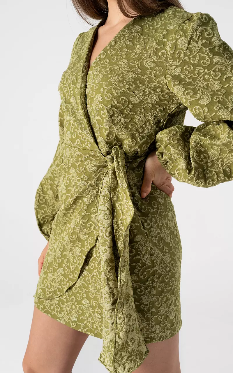 Wickelkleid Limonengrün