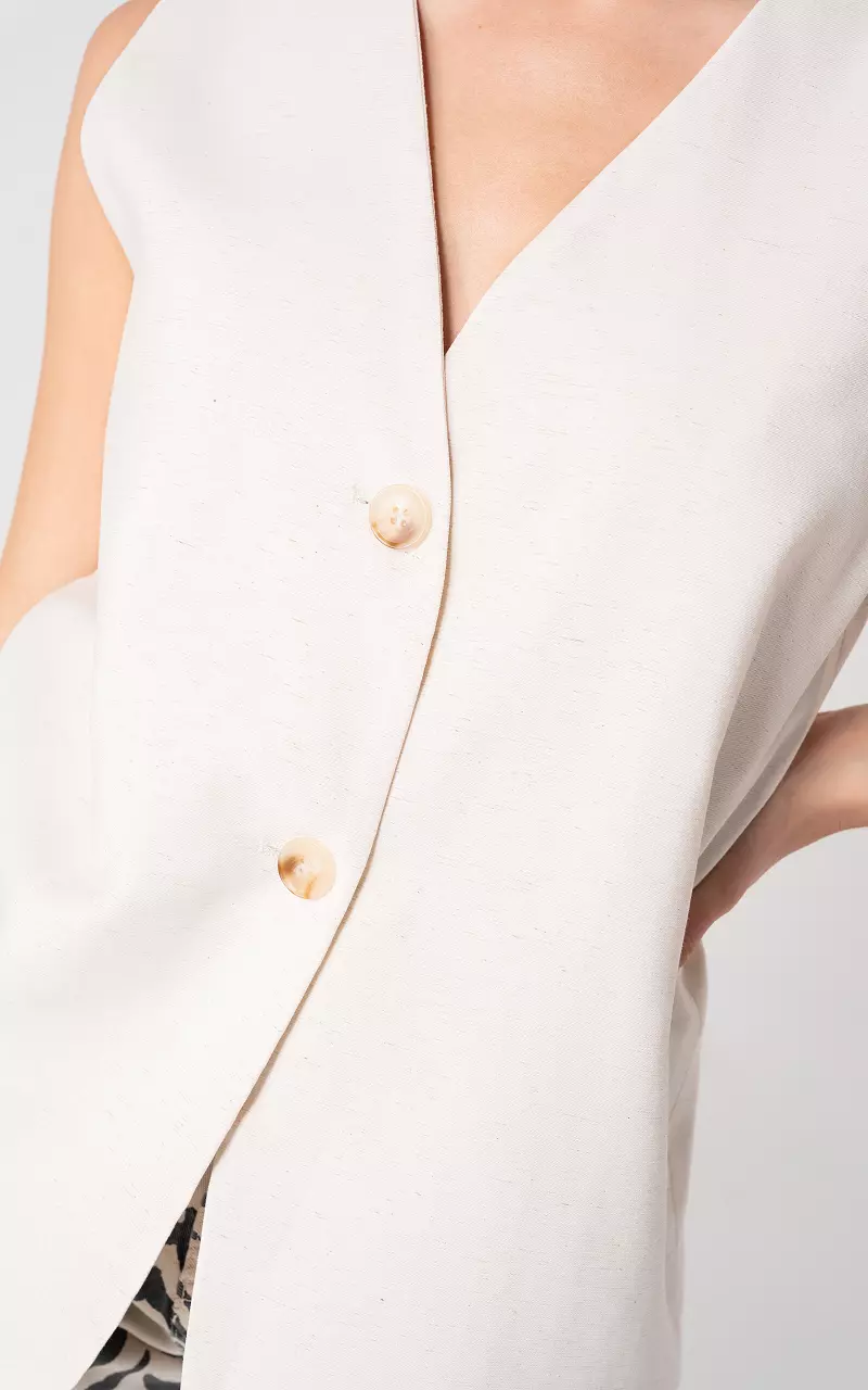 Oversized gilet Creme
