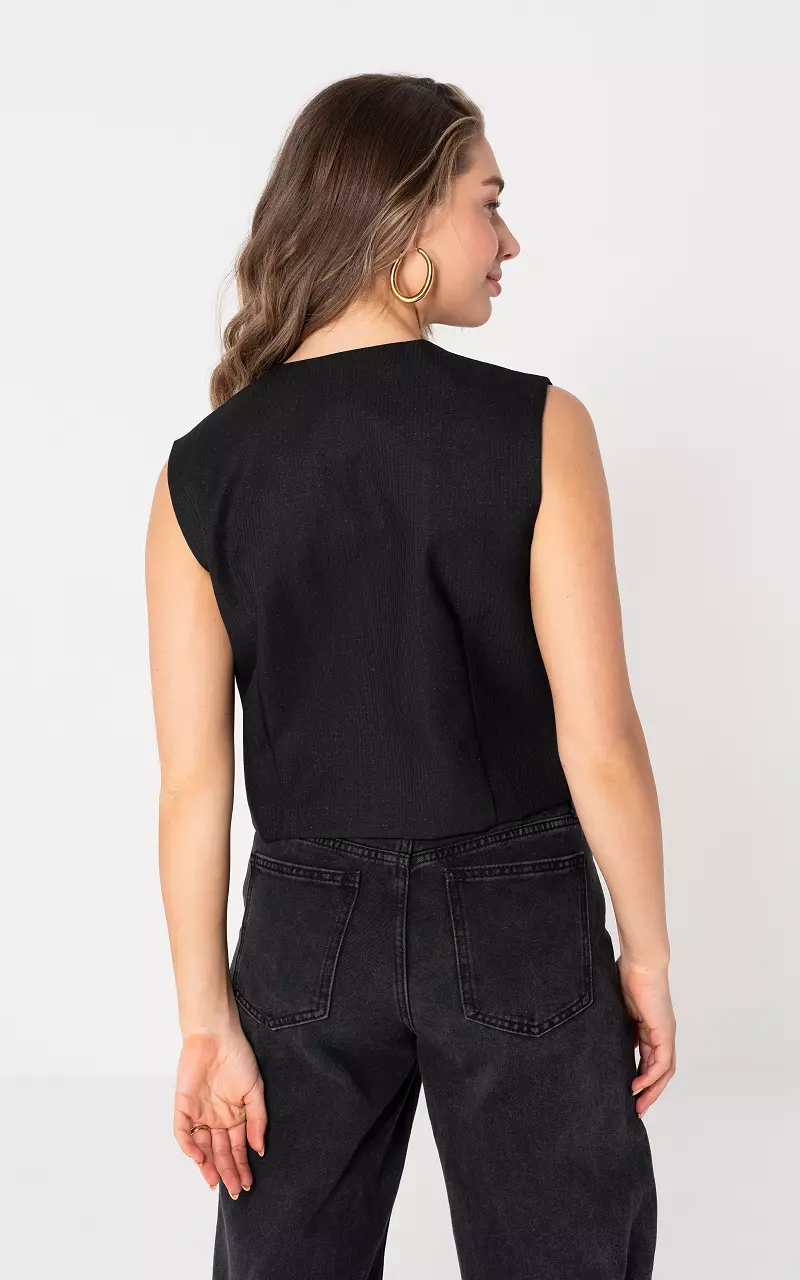 Cropped vest top