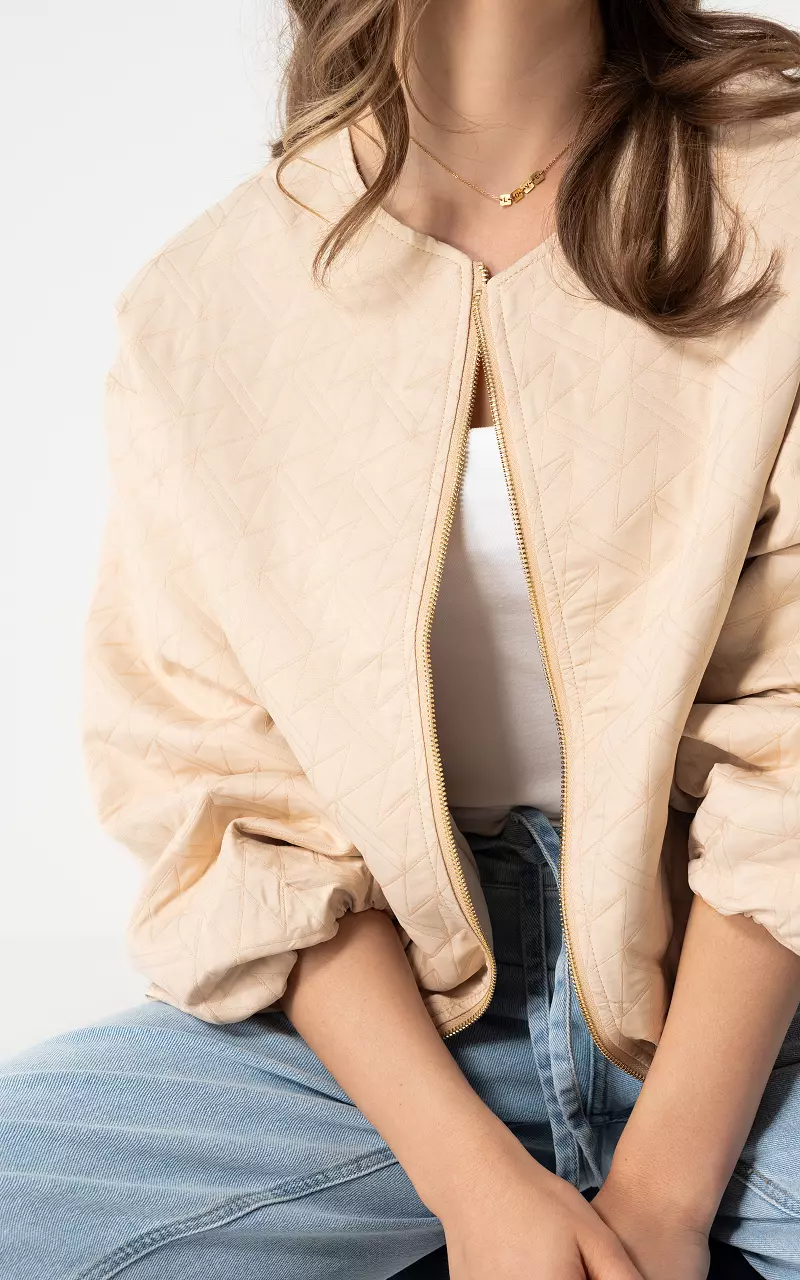 Bomberjacke Beige