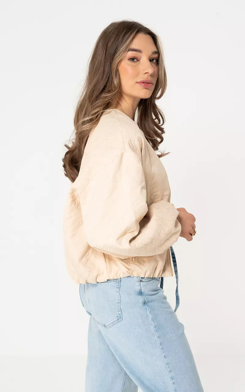 Bomberjacke Beige