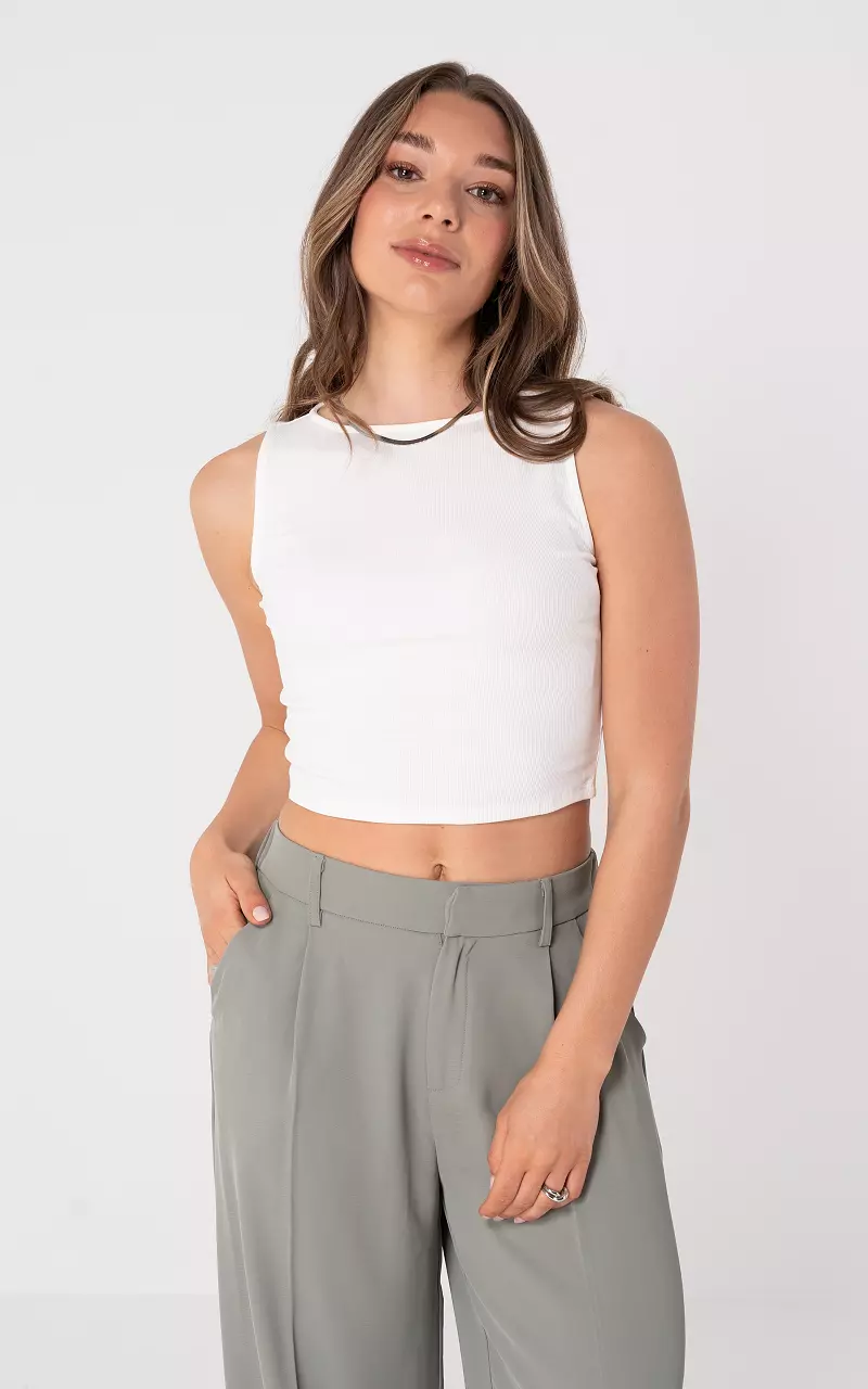 Cropped Top Weiß