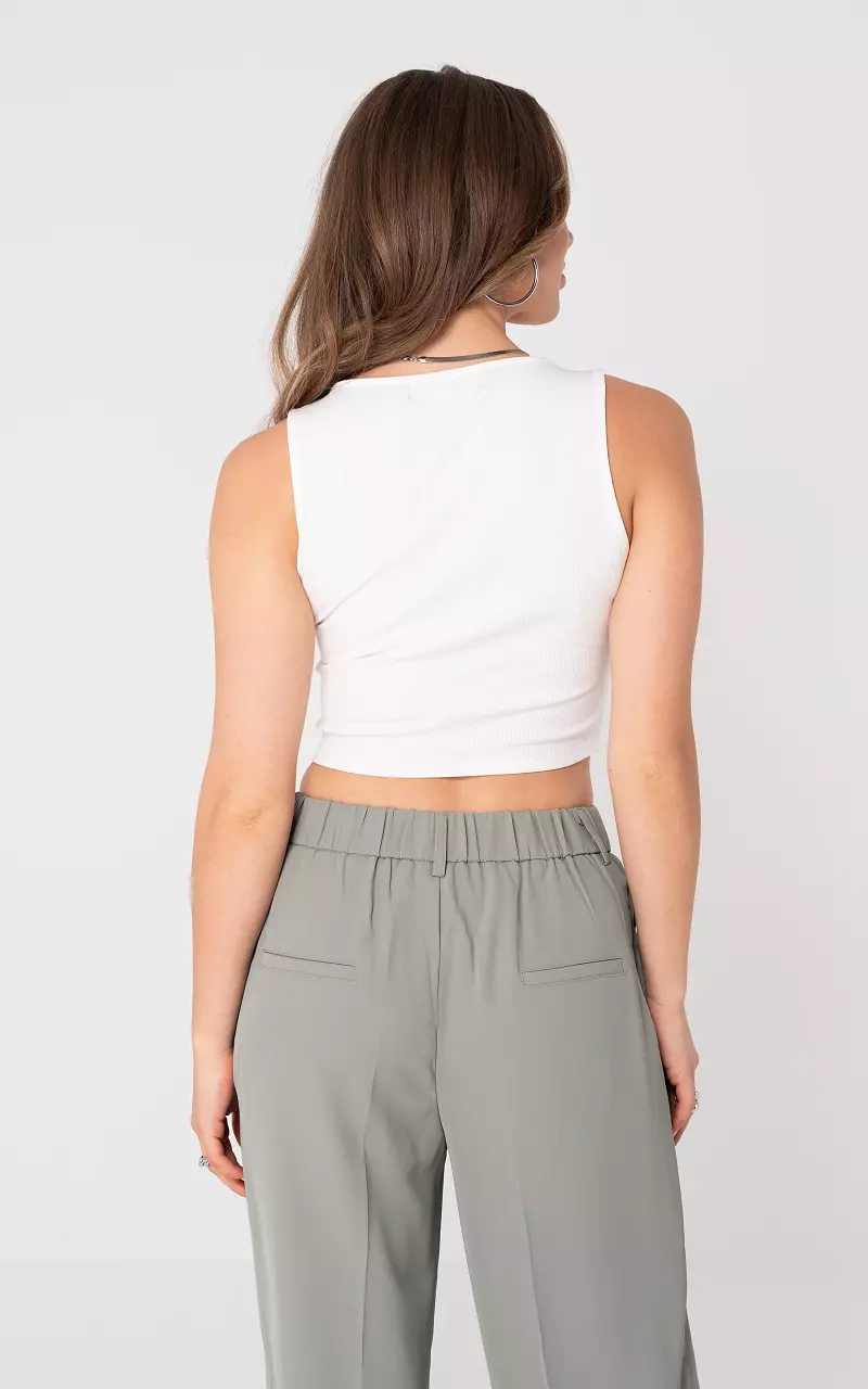 Cropped Top Weiß