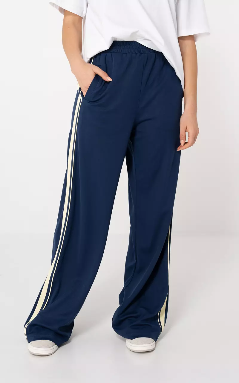 Striped pants Dark Blue Light Yellow