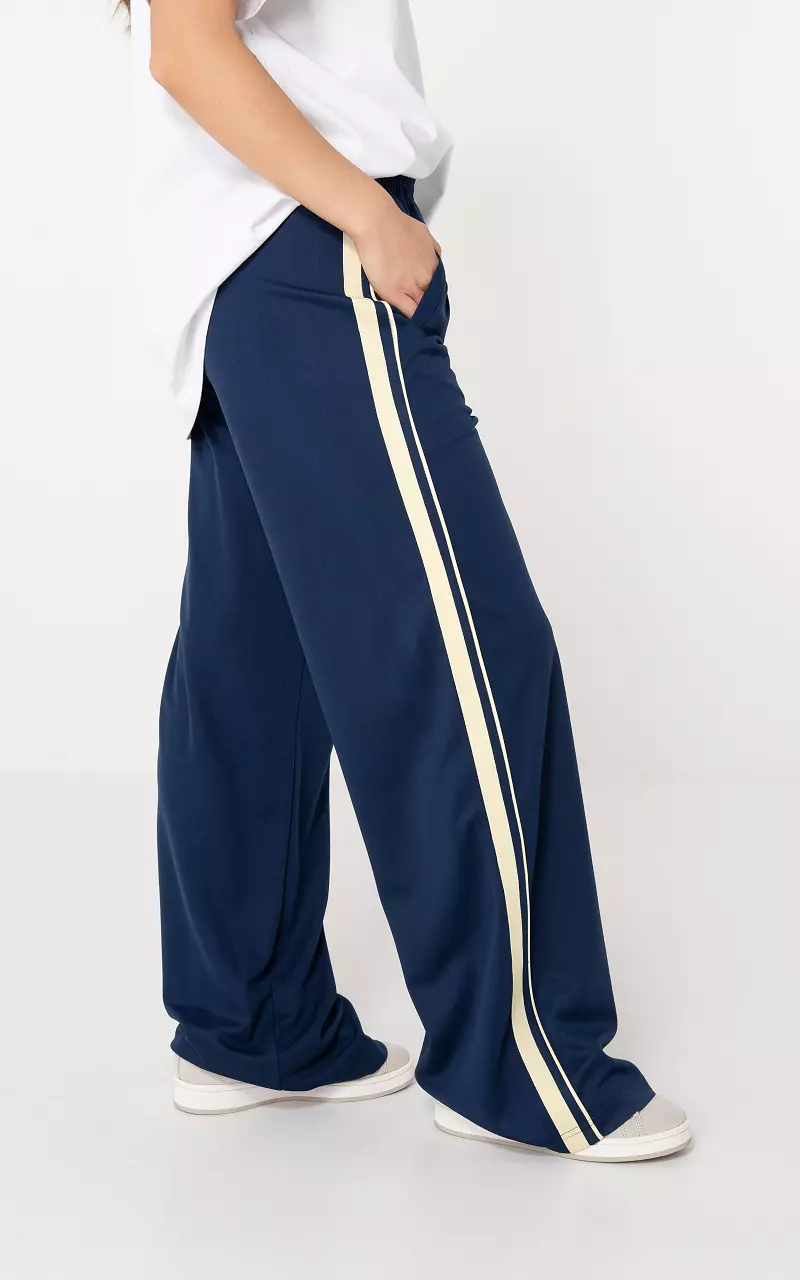 Striped pants Dark Blue Light Yellow