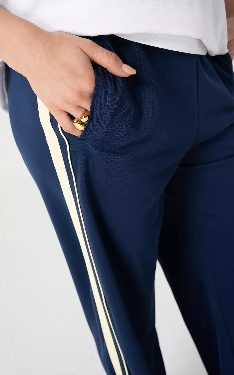 Striped pants Dark Blue Light Yellow