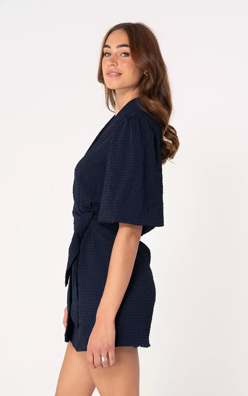Overslag jurk Donkerblauw