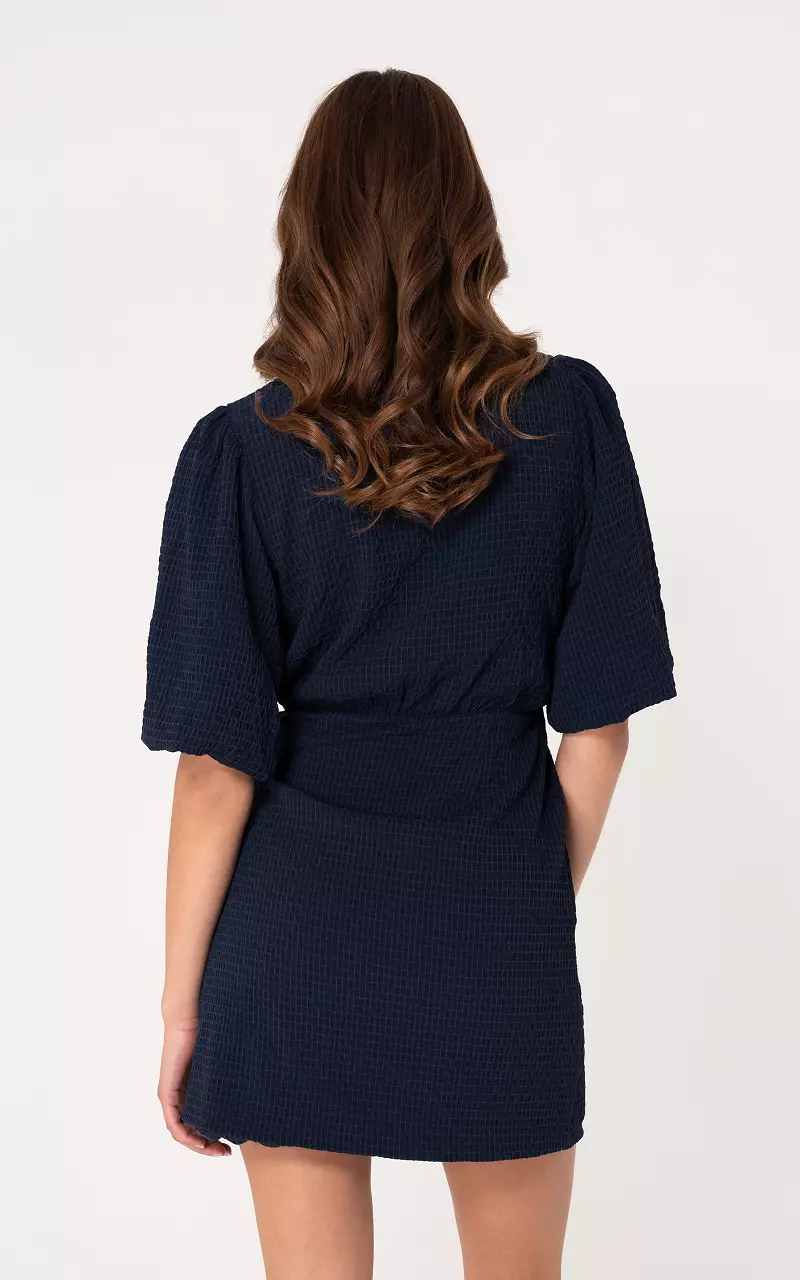 Overslag jurk Donkerblauw