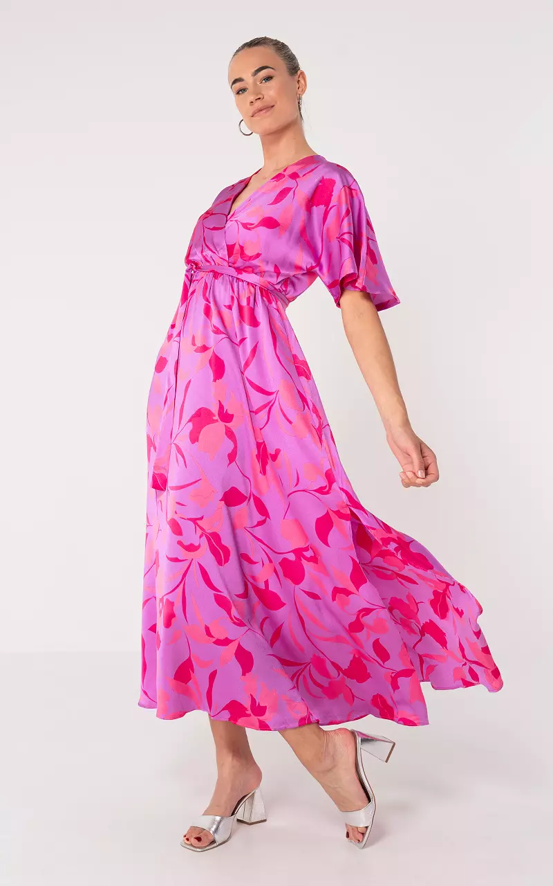 Maxi jurk Paars Roze