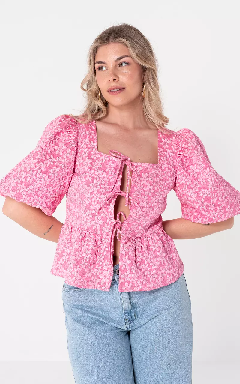 Jacquard top Pink