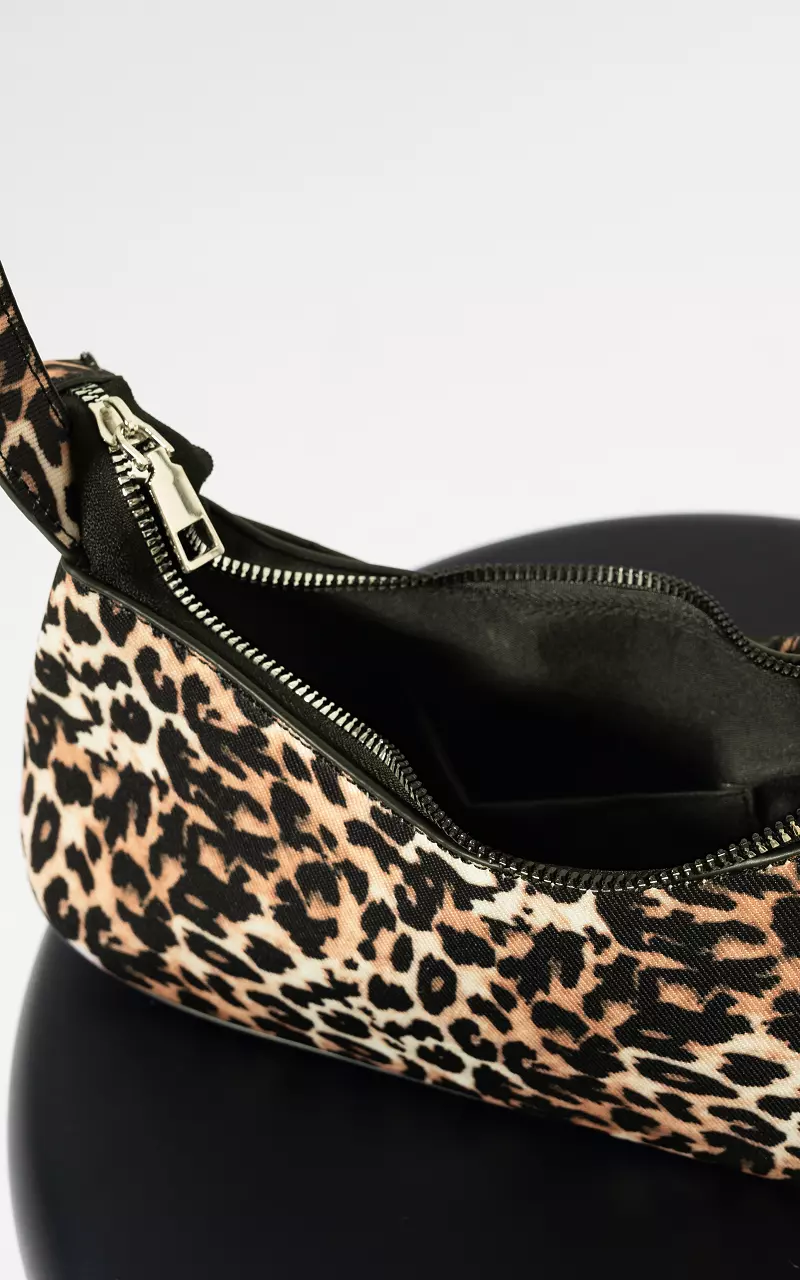 Bag with buckle detail Leopard