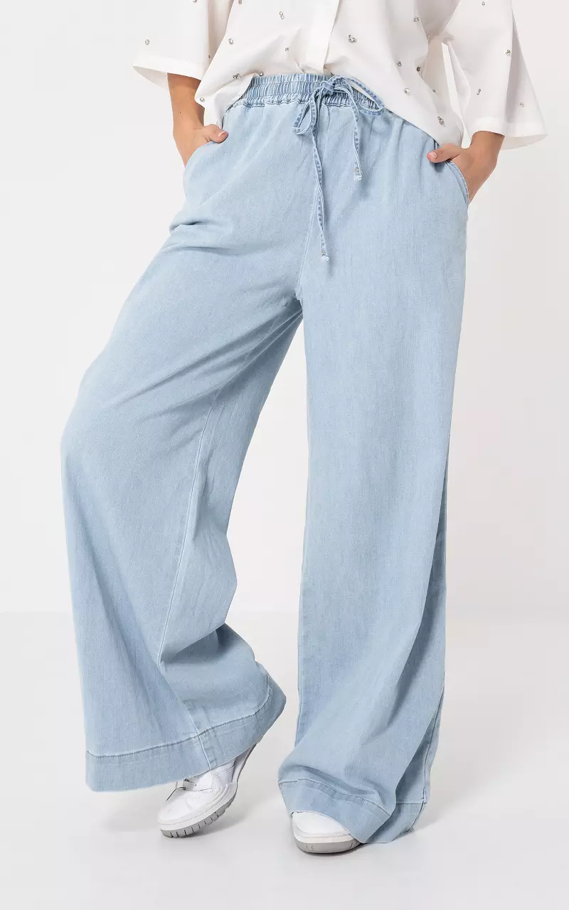 Wide leg trousers Light Blue