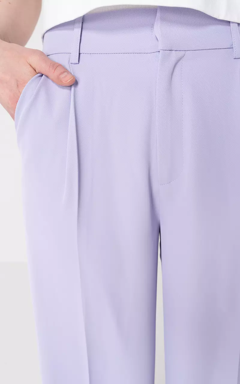 Straight fit trousers Lilac