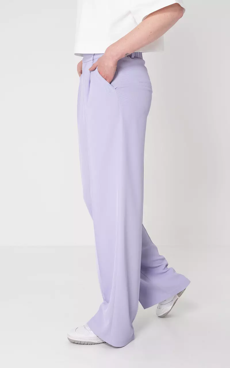 Straight fit trousers Lilac