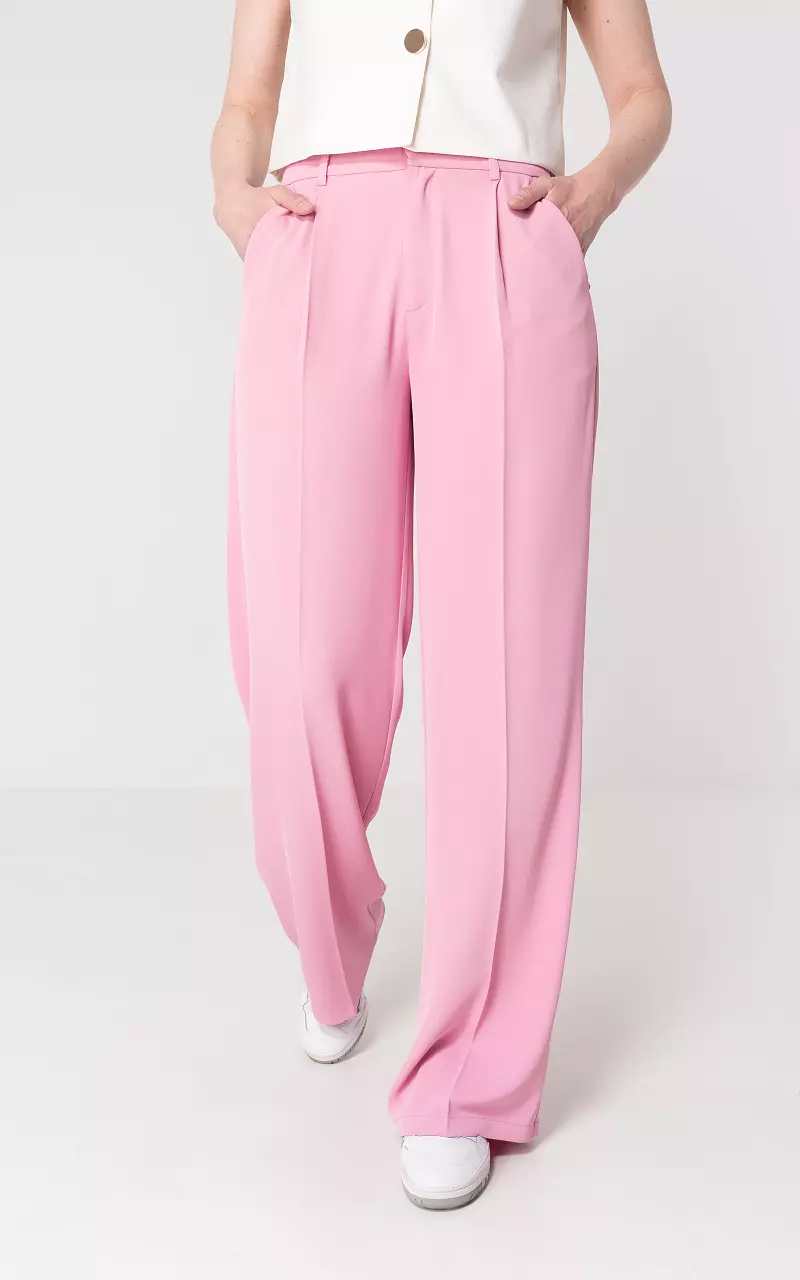 Straight fit trousers Light Pink