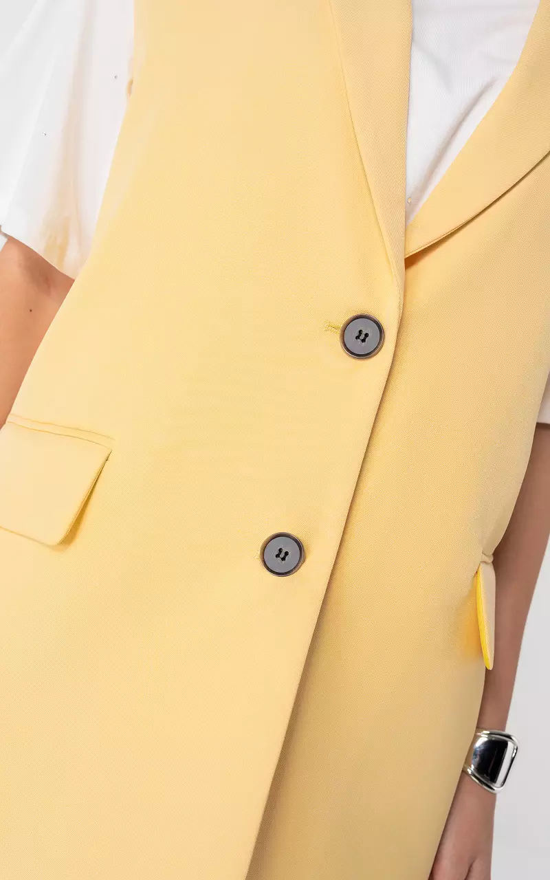 Oversized gilet Yellow