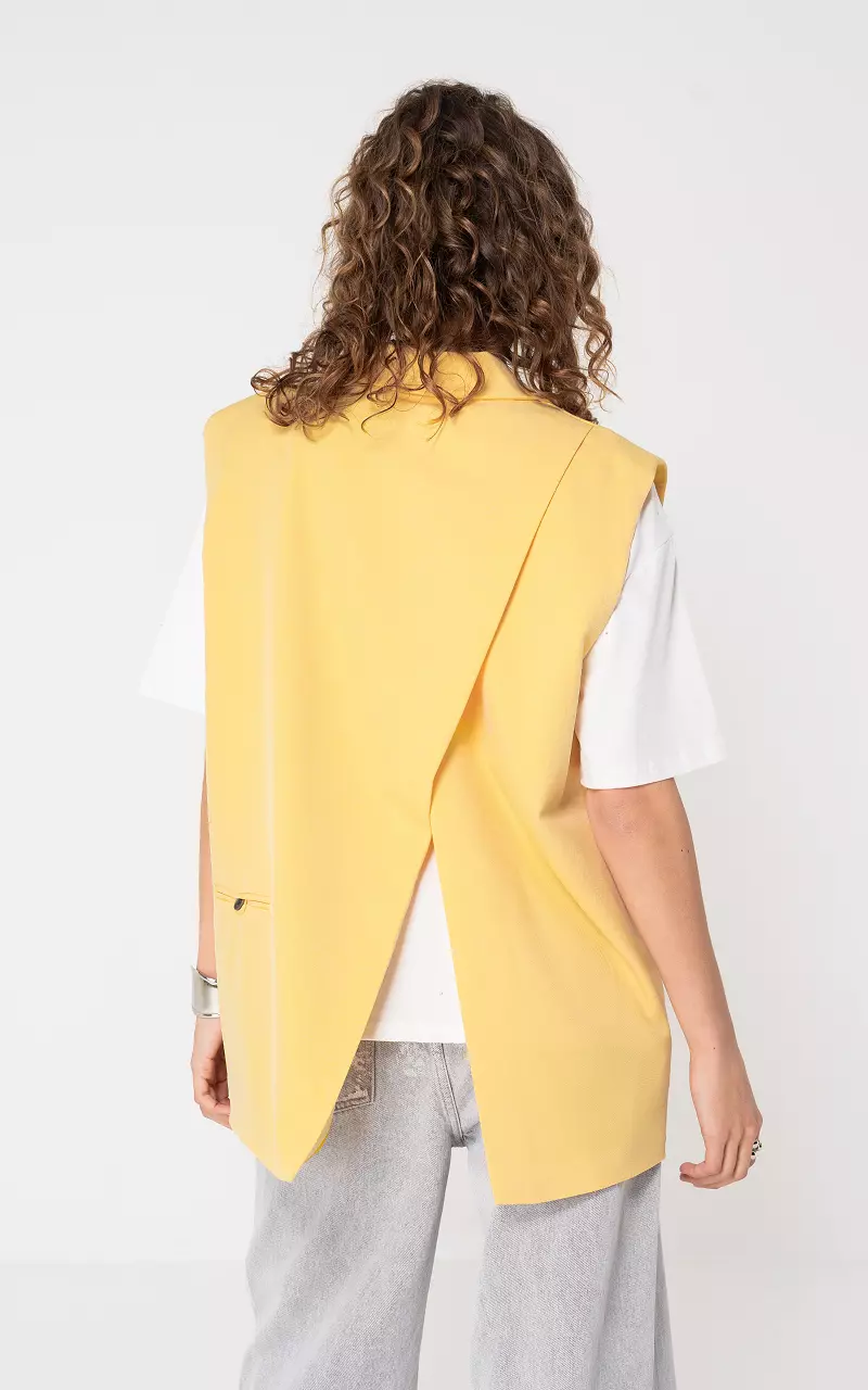 Oversized gilet Yellow