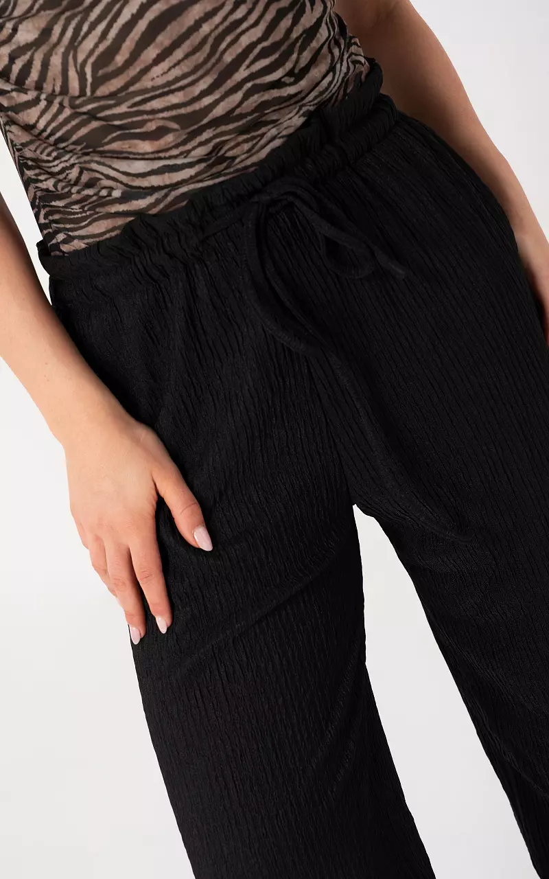 Wide leg trousers Black