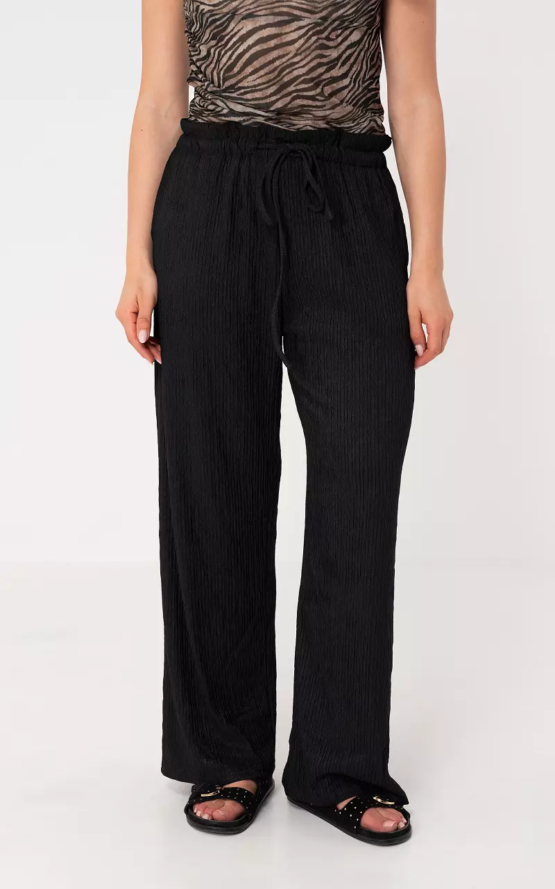 Wide leg trousers Black