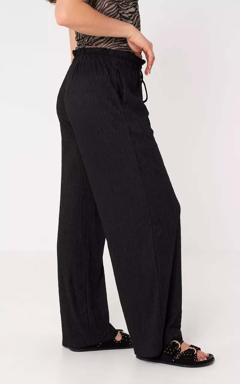 Wide leg trousers Black