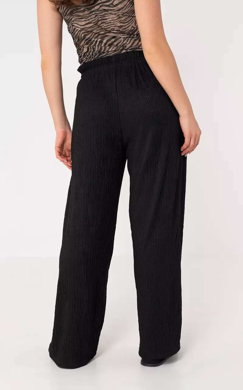 Wide leg trousers Black