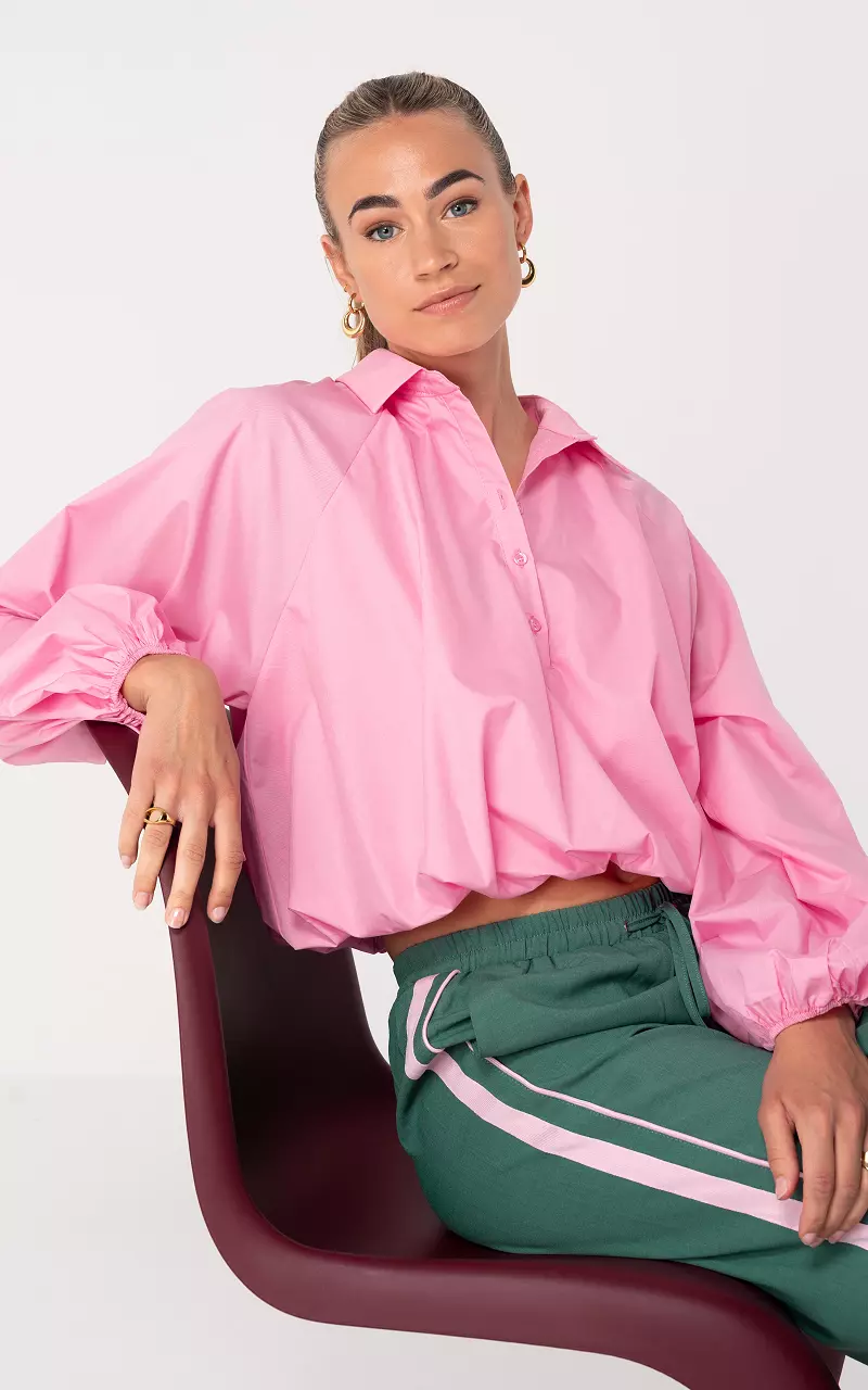 Cropped Bluse Pink