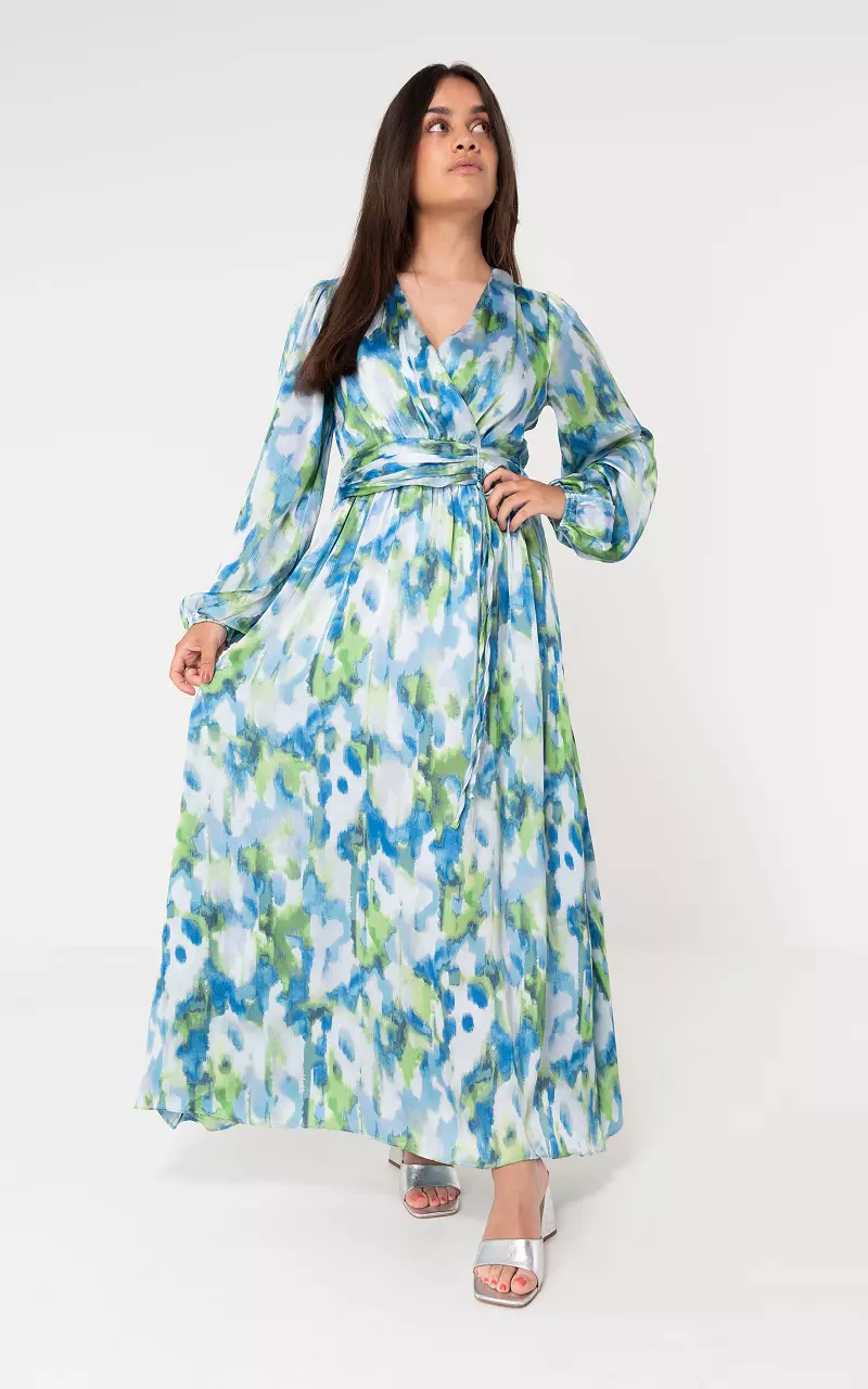 Kleid #101301 Blau Grün